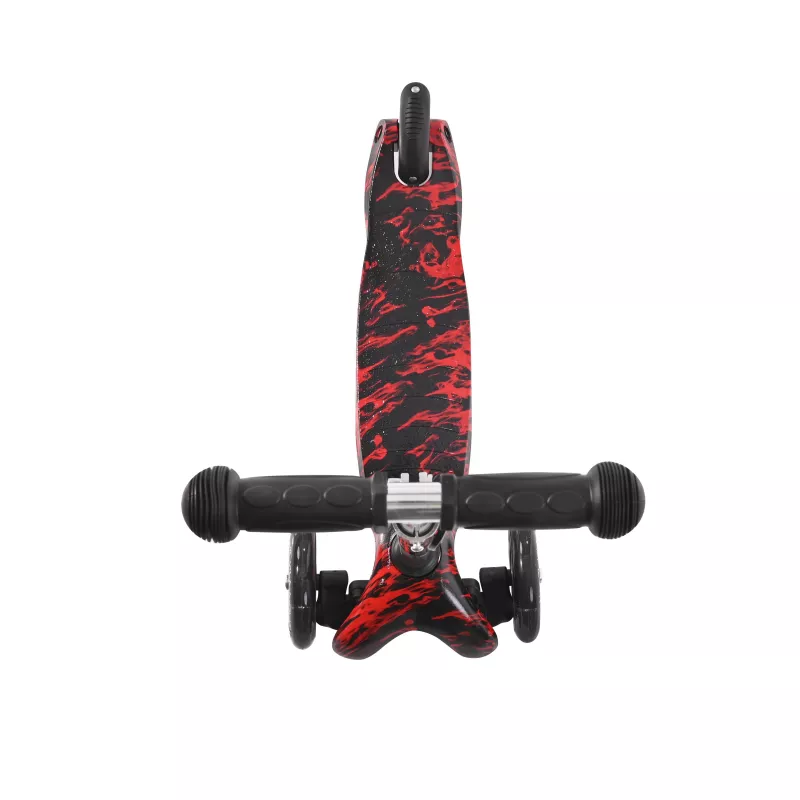 Trotineta pentru copii, 3 Ani+, 3 roti cu leduri, Mini, Red Fire 4