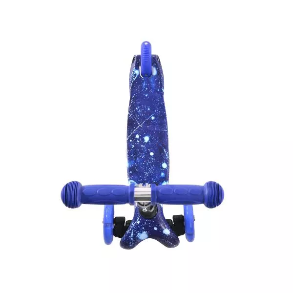 Trotineta pentru copii, 3 Ani+, 3 roti cu leduri, Mini, Blue Cosmos 4