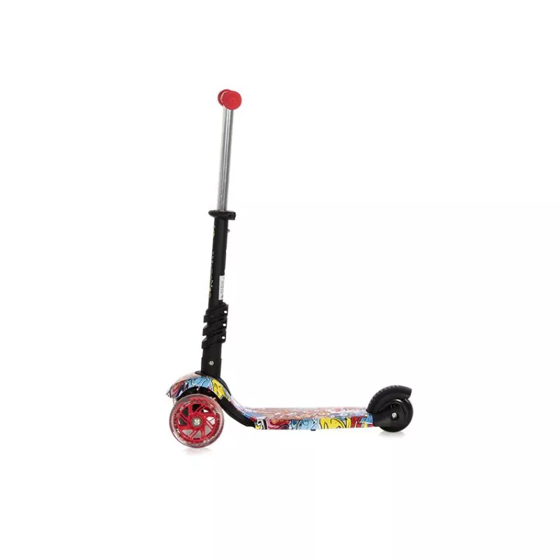 Trotineta pentru copii Smart Plus, Red Graffiti 7