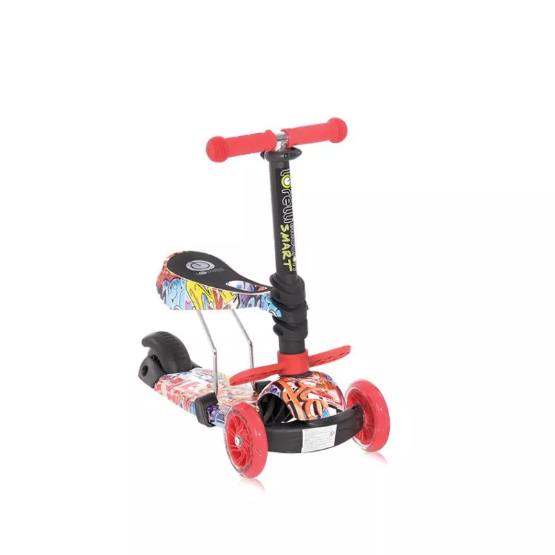 Trotineta pentru copii Smart, Red Black 1