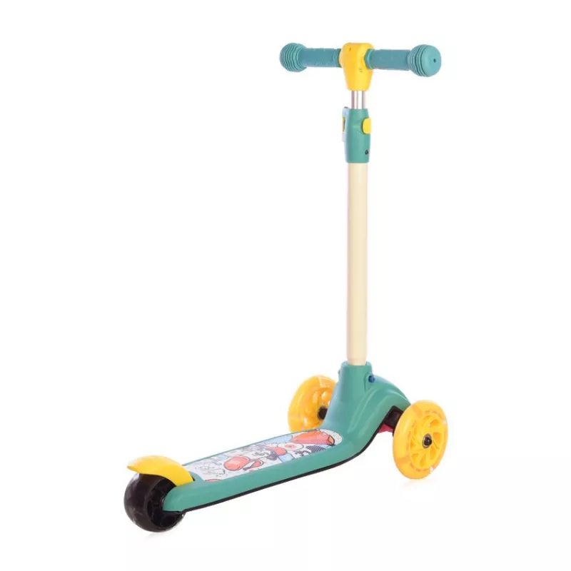Trotineta pentru copii, Tamtam, 3 Ani+, roti cu lumini, Green 2