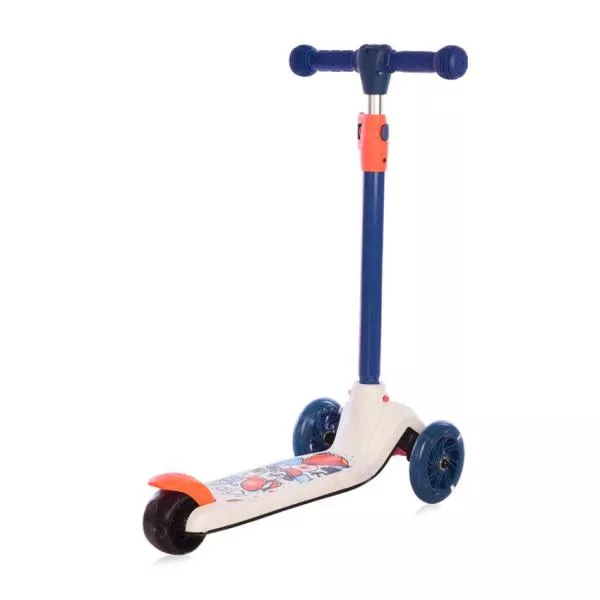 Trotineta pentru copii, Tamtam, 3 ani+, roti cu lumini, Crazy Navy Blue 2