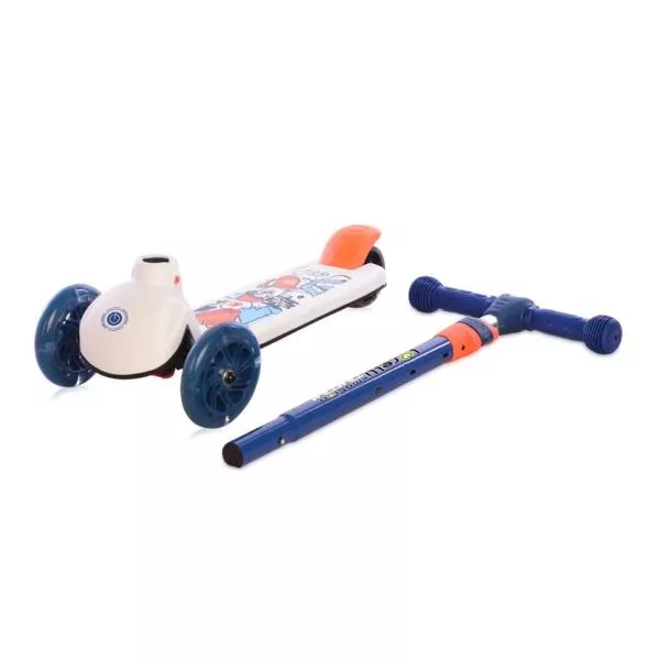 Trotineta pentru copii, Tamtam, 3 ani+, roti cu lumini, Crazy Navy Blue 4