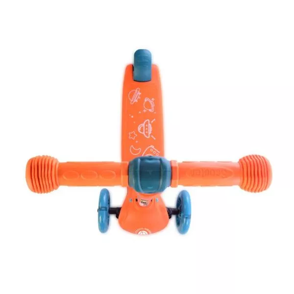 Trotineta pentru copii, Tamtam, 3 ani+, roti cu lumini, Orange Ufo 3
