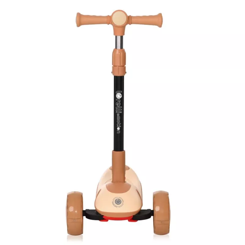Trotineta pentru copii, Trio, 3 Ani+, roti cu leduri, Beige 8