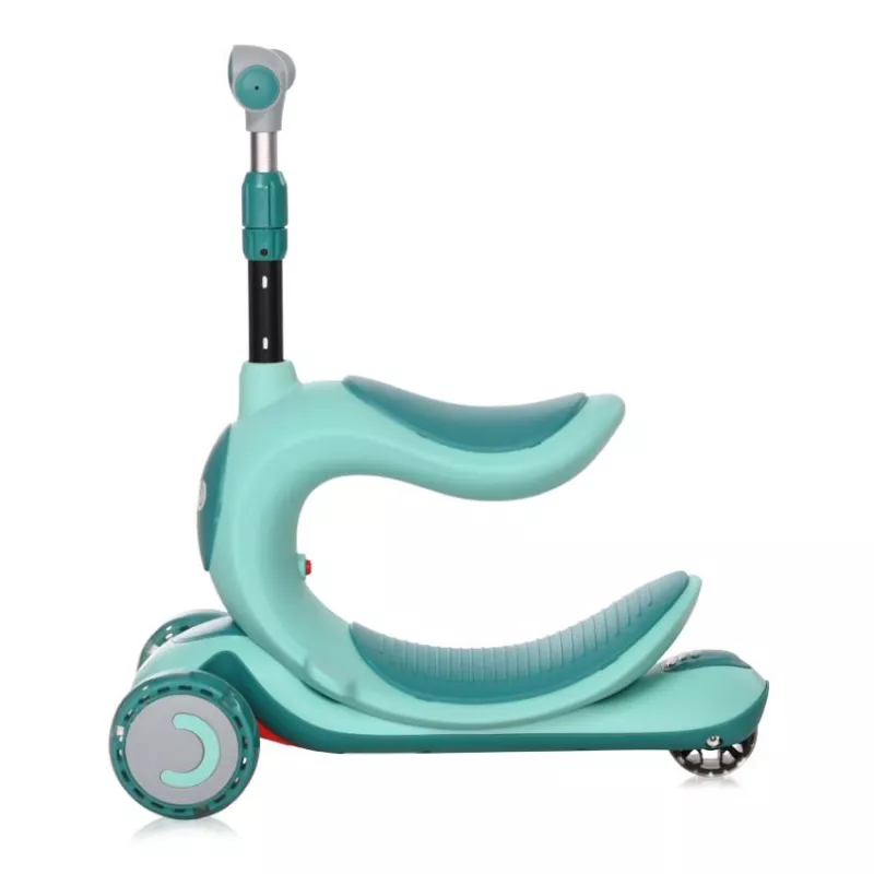 Trotineta pentru copii, Trio, 3 Ani+, roti cu leduri, Blue Green 2