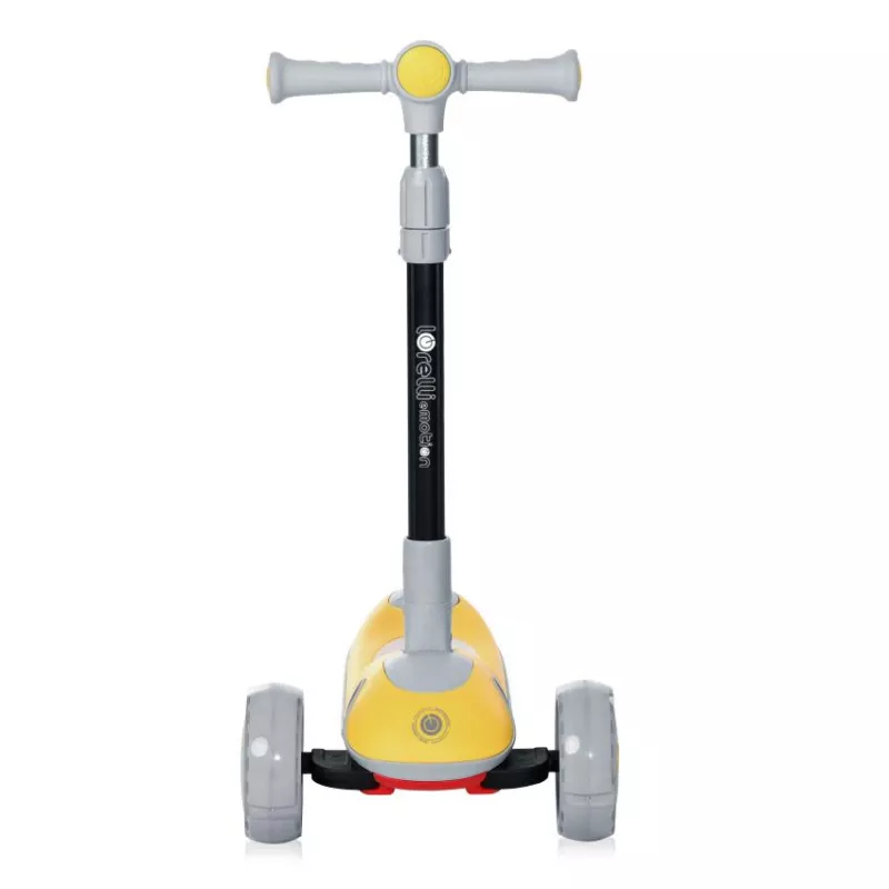 Trotineta pentru copii, Trio, 3 Ani+, roti cu leduri, Yellow 8
