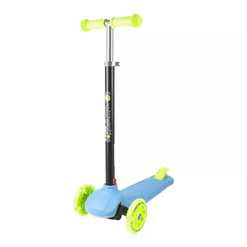 Trotineta pentru copii, Yuppee, 3 Ani+, roti cu lumini, pliabila, Blue & Green 1