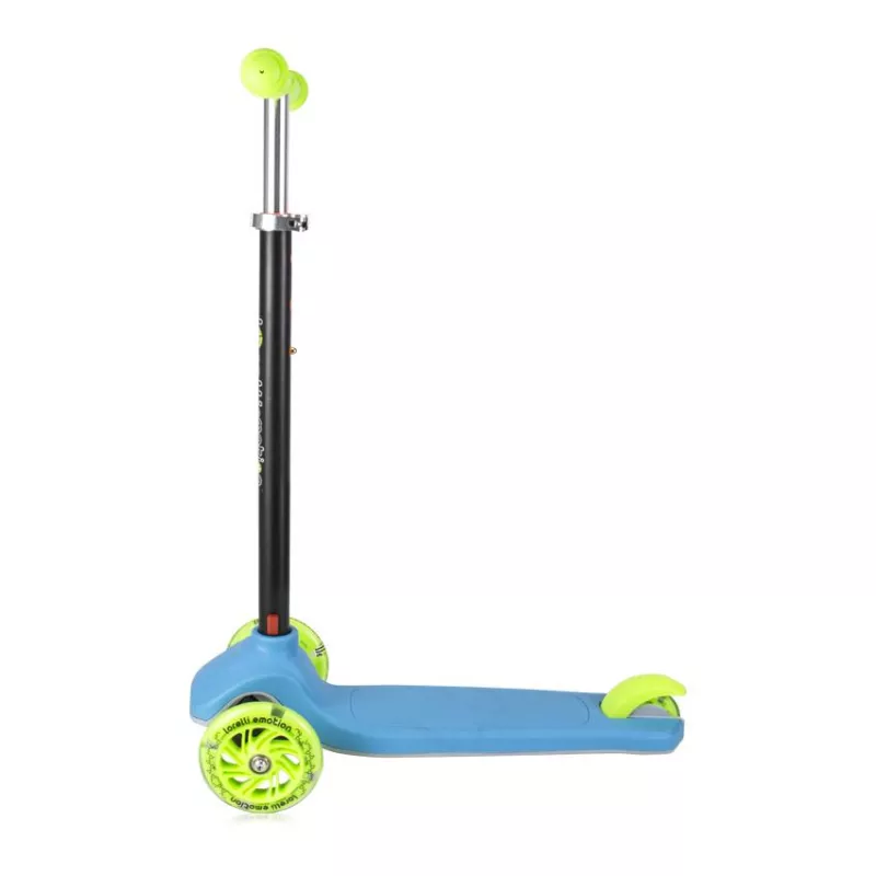 Trotineta pentru copii, Yuppee, 3 Ani+, roti cu lumini, pliabila, Blue & Green 3