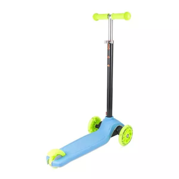 Trotineta pentru copii, Yuppee, 3 Ani+, roti cu lumini, pliabila, Blue & Green 2
