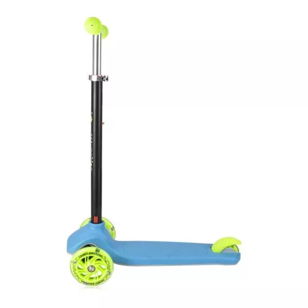 Trotineta pentru copii, Yuppee, 3 Ani+, roti cu lumini, pliabila, Blue & Green 3