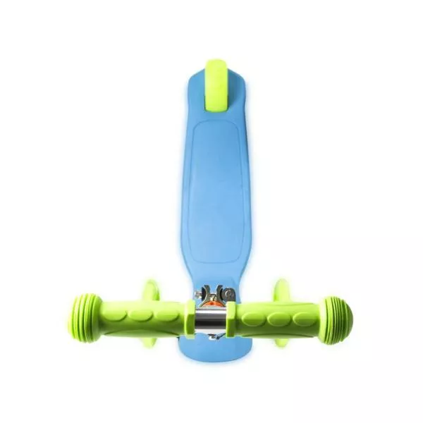 Trotineta pentru copii, Yuppee, 3 Ani+, roti cu lumini, pliabila, Blue & Green 4