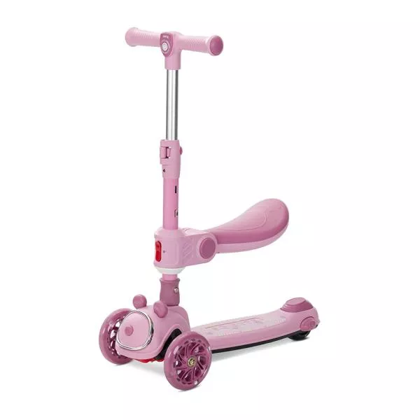 Trotineta pliabila, cu sezut pliabil, Swiftie, pana la 50 kg, Pink 1