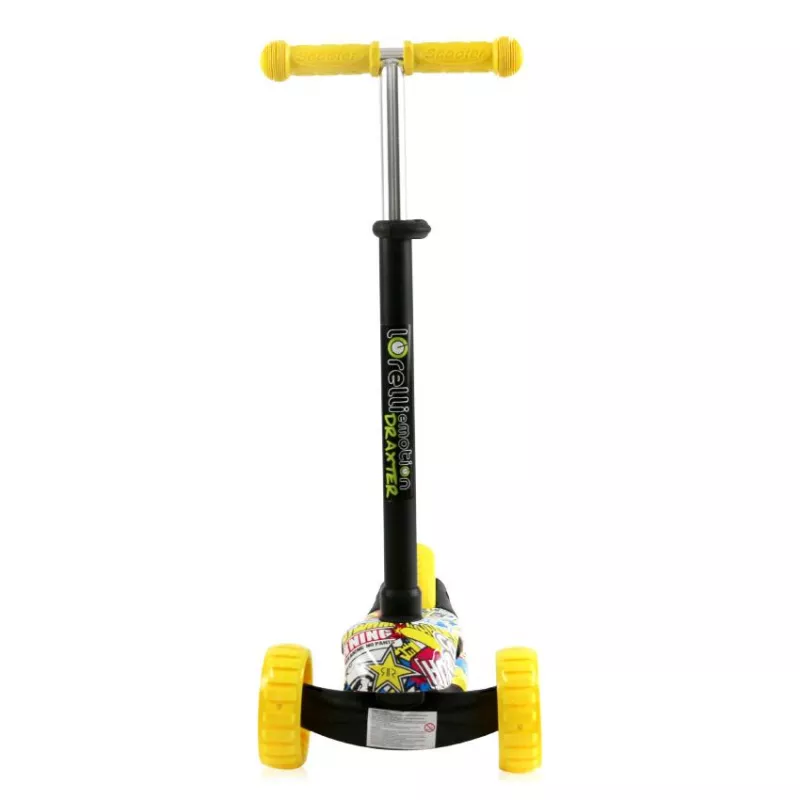 Trotineta reglabila pentru coopii, Draxter, 3 ani+, Graffiti Smile 4