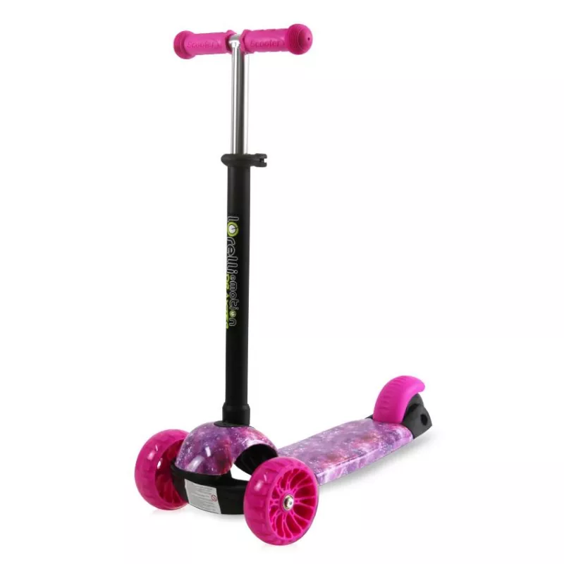 Trotineta reglabila pentru coopii, Draxter, 3 ani+, Pink Galaxy 1