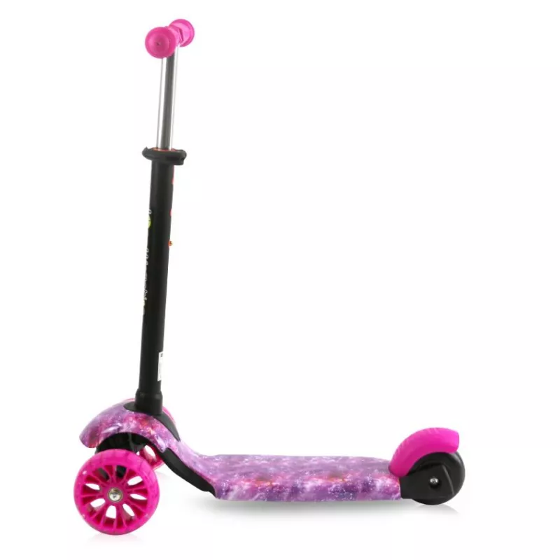Trotineta reglabila pentru coopii, Draxter, 3 ani+, Pink Galaxy 2