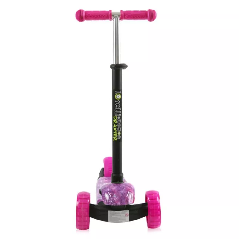 Trotineta reglabila pentru coopii, Draxter, 3 ani+, Pink Galaxy 4