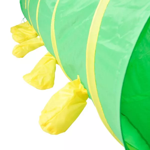 Tunel de joaca pentru copii, Knorr Toys, din tesatura de cort hidrofuga, 180 cm lungime, 0 Luni+, Omida taratoare Hugo Green 4