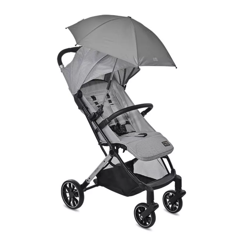Umbrela pentru carucior Shady, cu protectie UV, brat flexibil, Gri 2