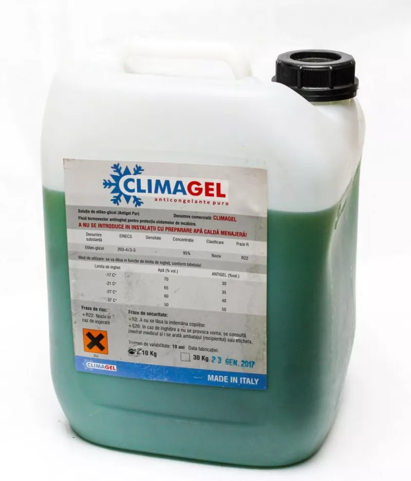 Antigel pentru instalații termice Climagel 10 kg concentrat pur, [],einstal.ro