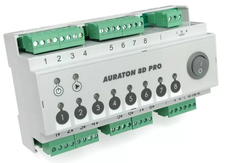 Centru de comandă actuatoare și termostate Auraton 8D PRO, [],einstal.ro