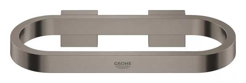 Raft baie Grohe Selection, pe perete, 200 mm, metal/acril, mat, grafit, 41035AL0