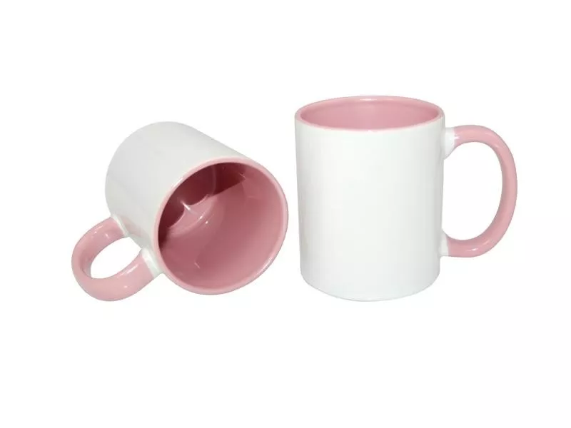 Mug 11 oz, inside & handle Rose