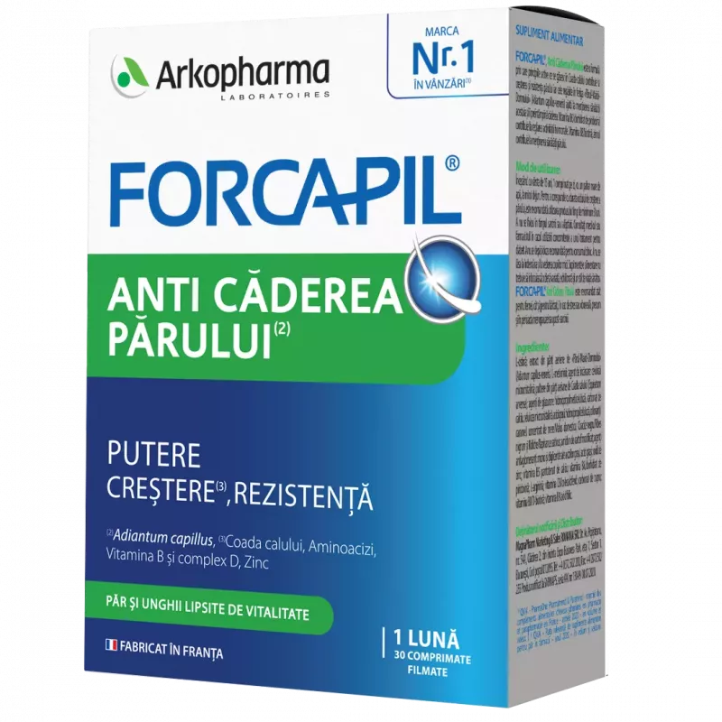 FORCAPIL ANTI-CADEREA PARULUI X 30 CPR. FILM.