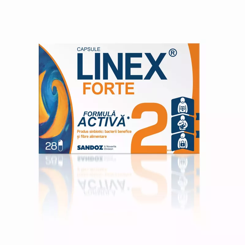 LINEX FORTE 60MG X 28 CPS VEG