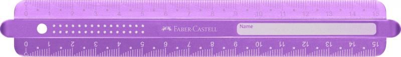 RIGLA 15CM SPARKLE FABER-CASTELL