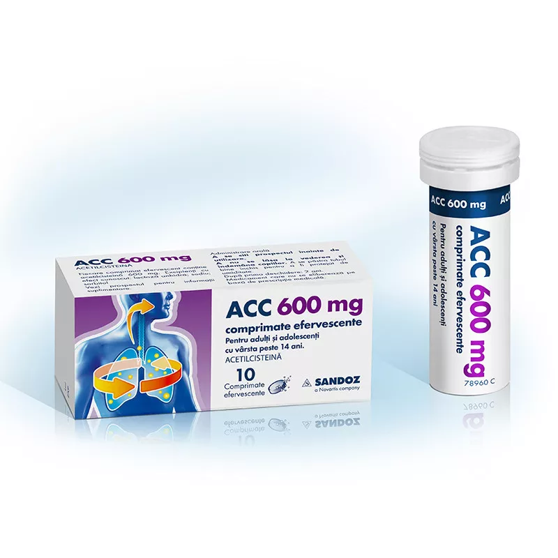 ACC 600mg x 10 comprimate efervescente, [],medik-on.ro