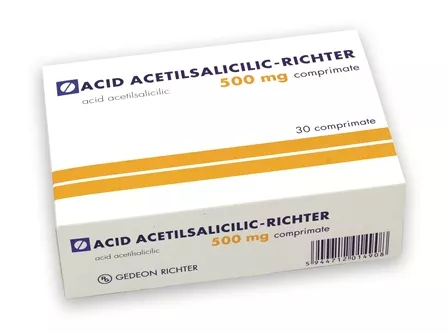 Acid acetilsalicilic tamponat 500mg x 30 comprimate, [],medik-on.ro