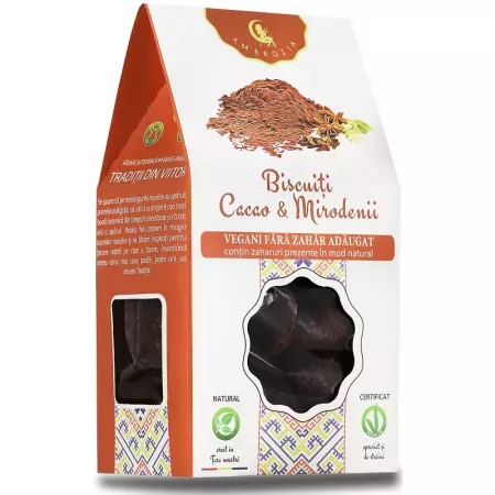 Ambrozia Biscuiti vegani cu cacao si mirodenii x 130 grame, [],medik-on.ro