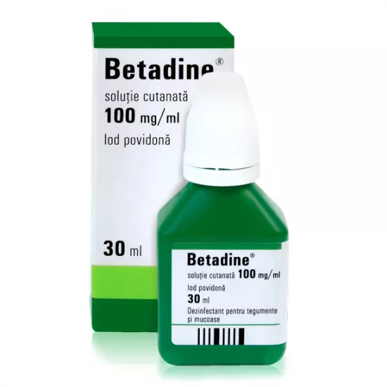 Betadine 10% solutie cutanata x 30ml, [],medik-on.ro