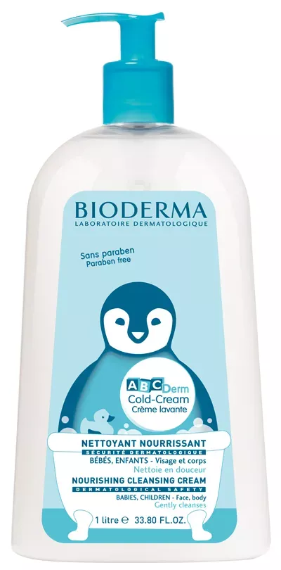 Bioderma ABC Derm Coldcream crema pentru spalare x 1 litru, [],medik-on.ro