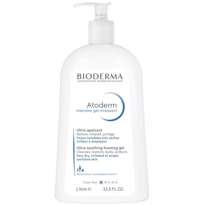 Bioderma Atoderm Intensive gel spumant pentru piele uscata, atopica x 1000ml, [],medik-on.ro