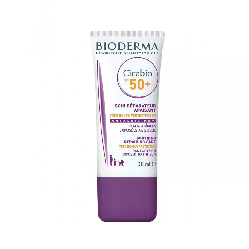 Bioderma Cicabio crema cu SPF50+ pentru pielea lezata expusa la soare x 30ml, [],medik-on.ro