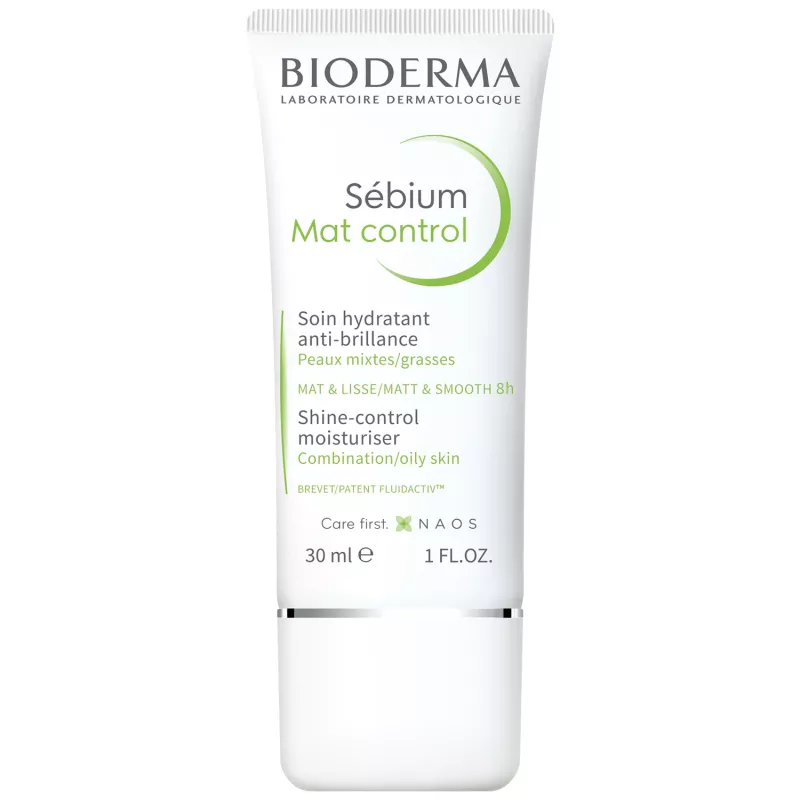 Bioderma Sebium Mat control fluid matifiant pentru ten gras acneic x 30ml, [],medik-on.ro