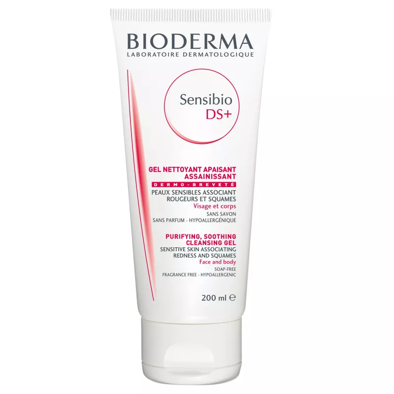 Bioderma Sensibio DS+ gel spumant purifiant pentru piele sensibila x 200ml, [],medik-on.ro