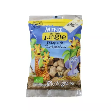 Biscuiti Bio Ania Mini Jungle x 100 grame, [],medik-on.ro
