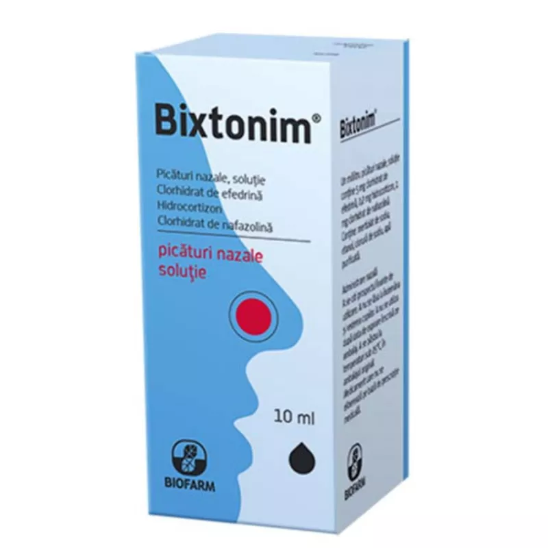 Bixtonim solutie nazala picaturi x 10ml, [],medik-on.ro
