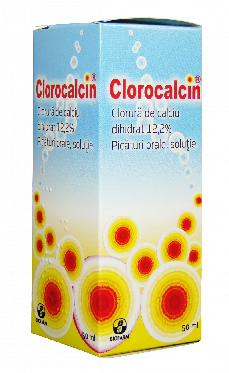 Clorocalcin 12,2% Solutie orala picaturi x 50ml, [],medik-on.ro