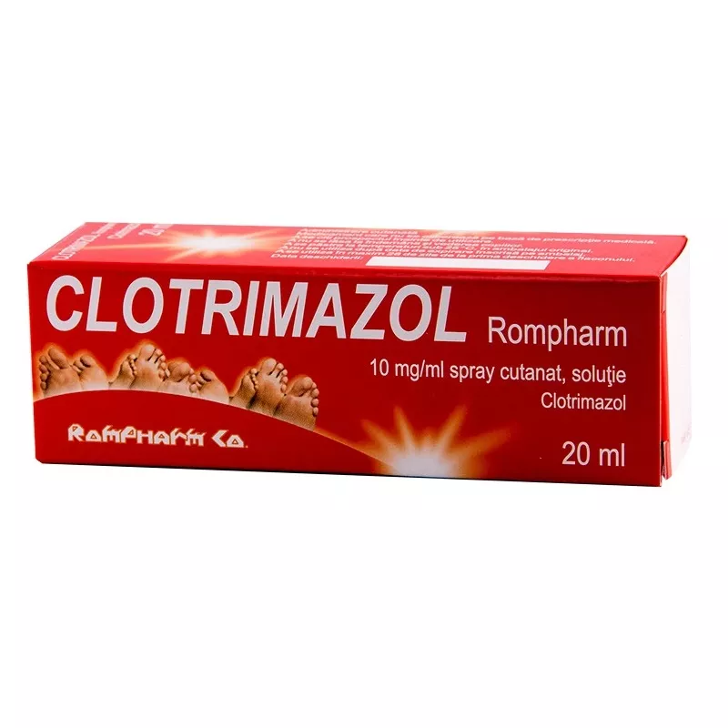 Clotrimazol 10mg/g solutie cutanata x 23ml, [],medik-on.ro