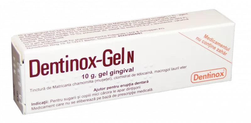 Dentinox Gel de dinti pentru copii x 10 grame, [],medik-on.ro