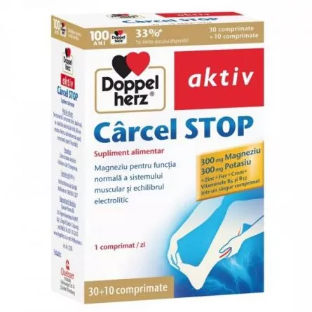 Doppel Herz Aktiv Carcel stop 30 comprimate +10 comprimate cadou, [],medik-on.ro