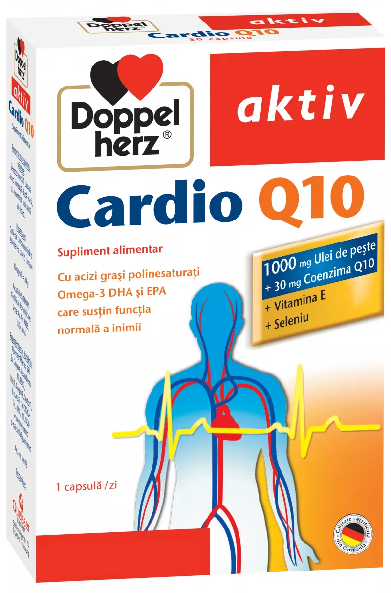 Doppelherz aktiv cardio Q10 x 30 capsule, [],medik-on.ro