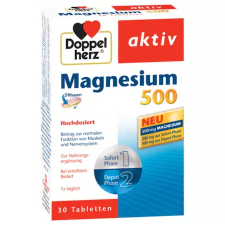 Doppelherz Aktiv Magneziu 500 x 30 tablete, [],medik-on.ro