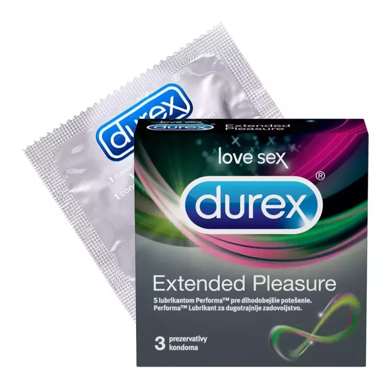 Durex Extended pleasure x 3 prezervative, [],medik-on.ro