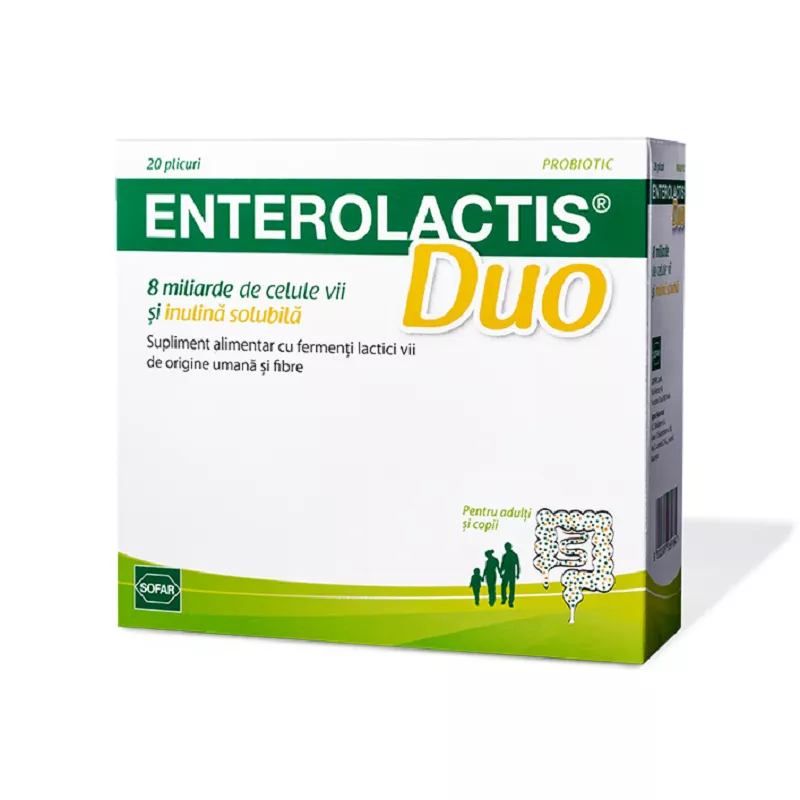 Enterolactis Duo pulbere x 20 plicuri, [],medik-on.ro