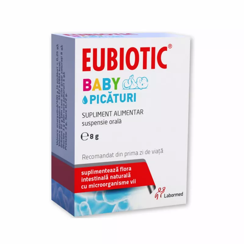 Eubiotic Baby picaturi 1 flacon x 8 grame, [],medik-on.ro